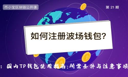 : 国内TP钱包使用指南:所需条件与注意事项